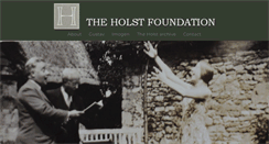 Desktop Screenshot of holstfoundation.org