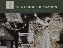 Tablet Screenshot of holstfoundation.org